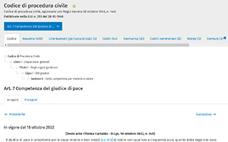 previgenti codici